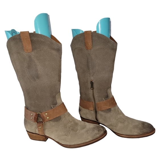 Kork-Ease Cowboy Boots Women's Size 9M Distressed - Picture 3 of 9